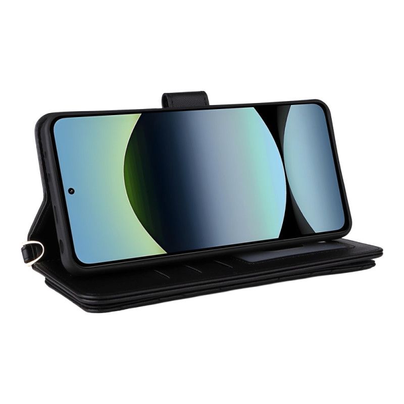 Flip Cover Xiaomi Redmi Note 14 4g Premium Pung Med Rem Og Skulderrem