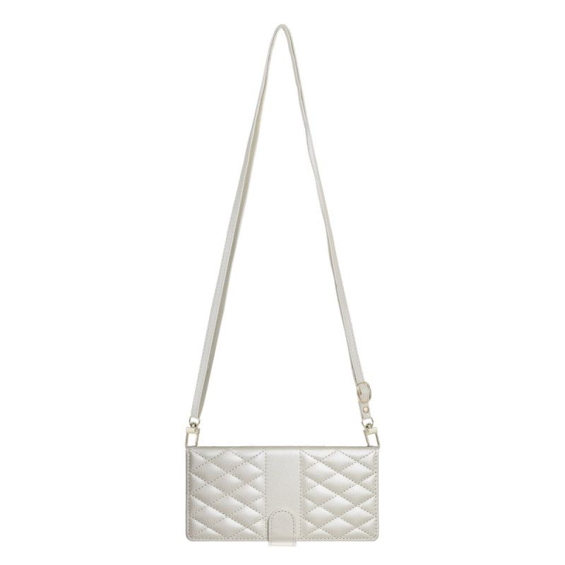 Flip Cover Xiaomi Redmi Note 14 4g Quiltet Med Rem Og Skulderrem