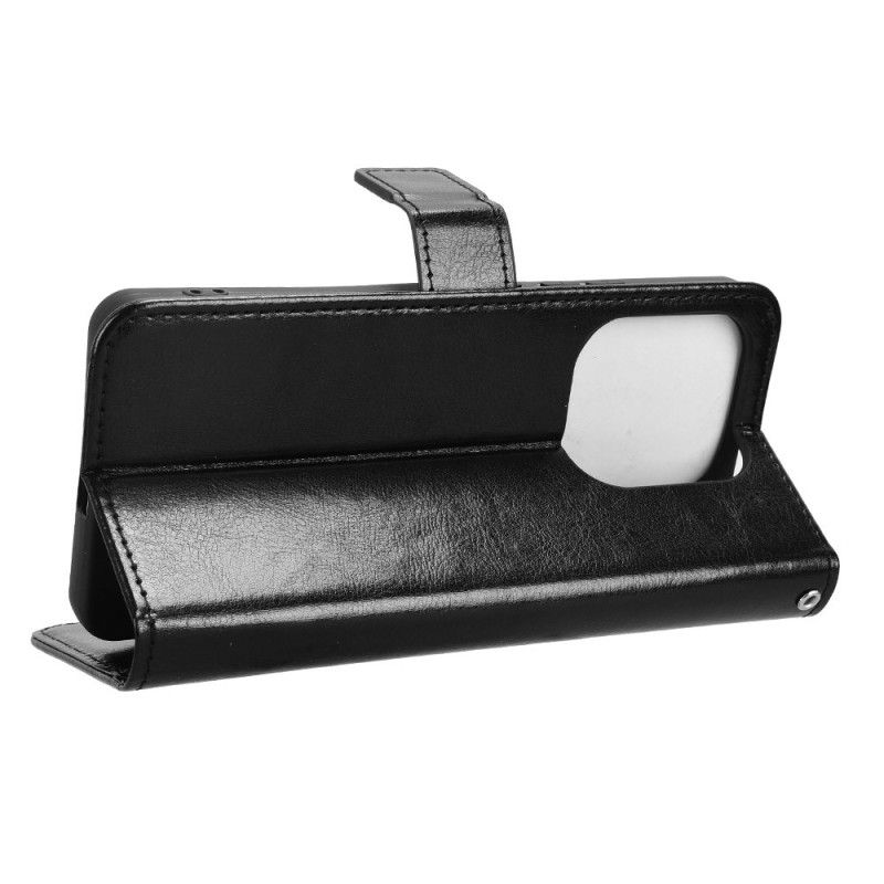 Læder Cover Xiaomi Redmi Note 14 4g Prangende Kunstlæder