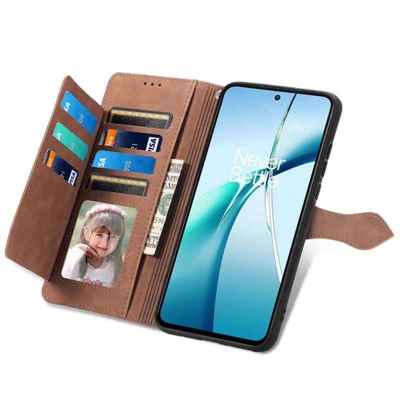 Læder Cover Xiaomi Redmi Note 14 4g Telefon Etui Blondepung Med Lynlås