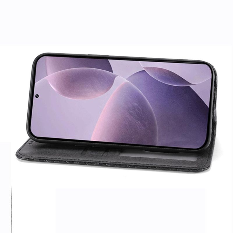 Læder Cover Xiaomi Redmi Note 14 4g Telefon Etui Diamantmønster Med Rem