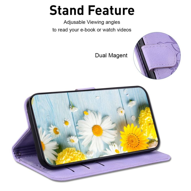 Læder Cover Xiaomi Redmi Note 14 4g Telefon Etui Fleur De Lys