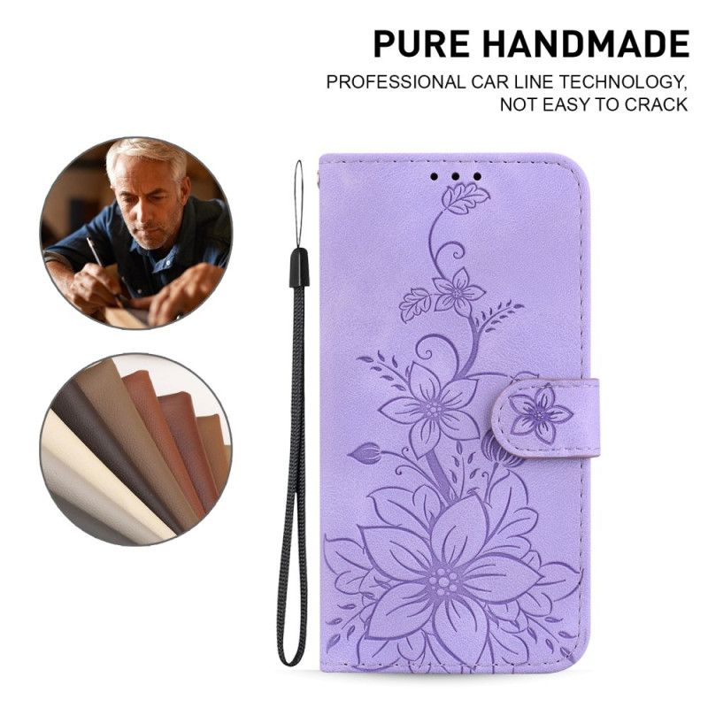 Læder Cover Xiaomi Redmi Note 14 4g Telefon Etui Fleur De Lys
