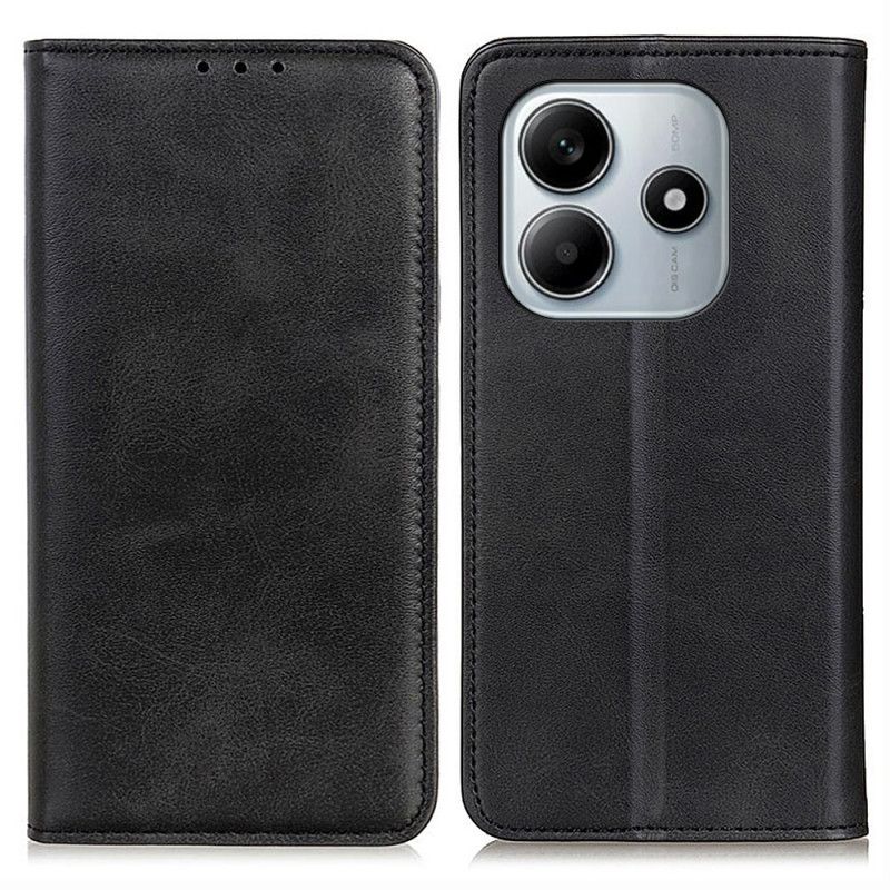 Læder Cover Xiaomi Redmi Note 14 4g Telefon Etui Lædertekstur
