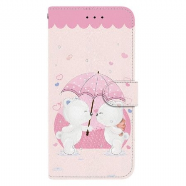 Læder Cover Xiaomi Redmi Note 14 4g Telefon Etui Par Bjørne