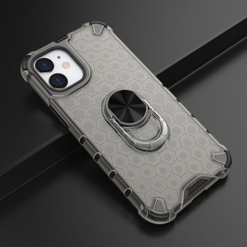 Cover iPhone 12 Mini Honeycomb Design Med Ring