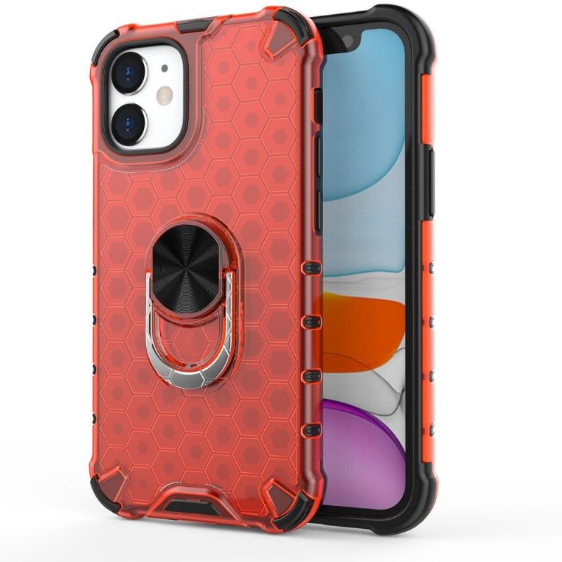 Cover iPhone 12 Mini Honeycomb Design Med Ring