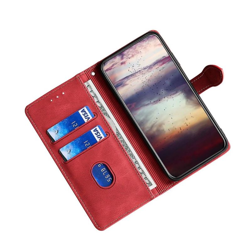 Flip Cover Xiaomi Redmi Note 10 4G / Note 10S Tofarvede Sømme
