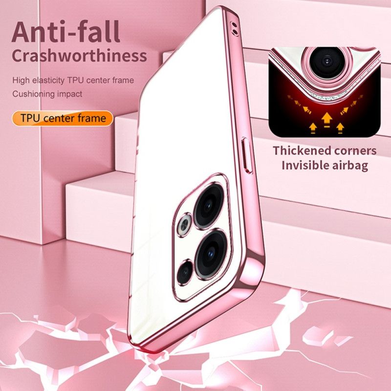 Cover Til Oppo Reno 13 5g Ramme Med Metaleffekt