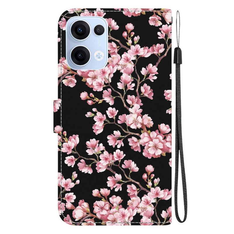 Flip Cover Oppo Reno 13 5g Blommeblomster