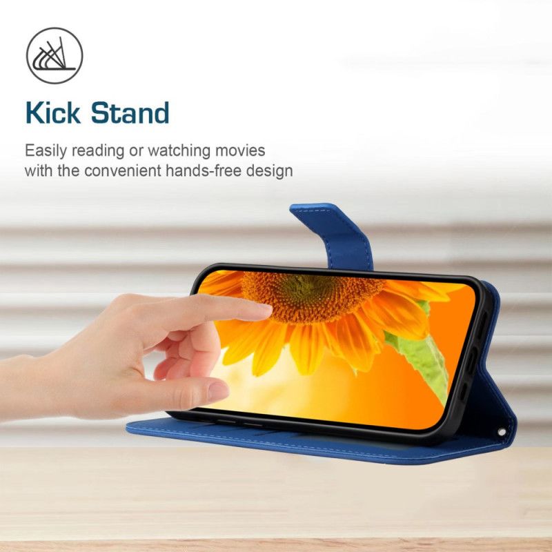 Flip Cover Oppo Reno 13 5g Solsikkeprint Med Rem