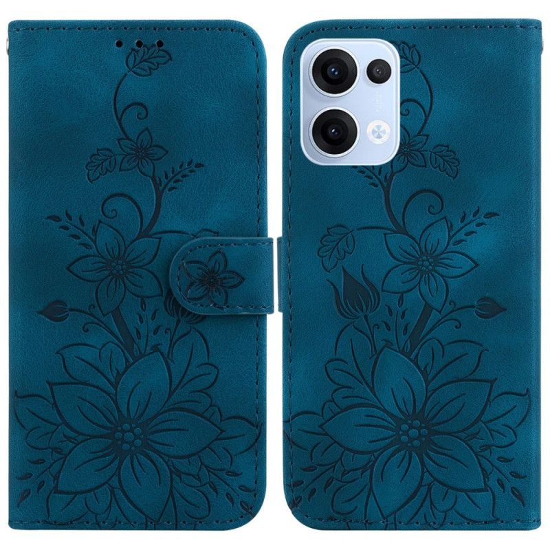 Flip Cover Til Oppo Reno 13 5g Fleur-de-lys-mønster