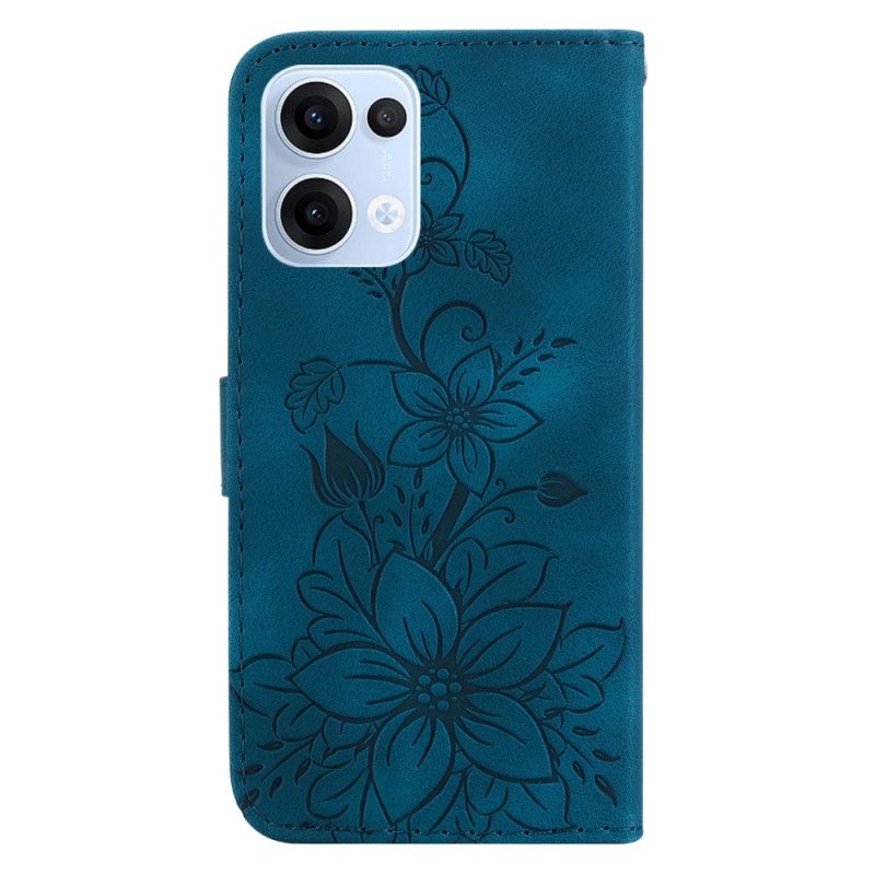 Flip Cover Til Oppo Reno 13 5g Fleur-de-lys-mønster