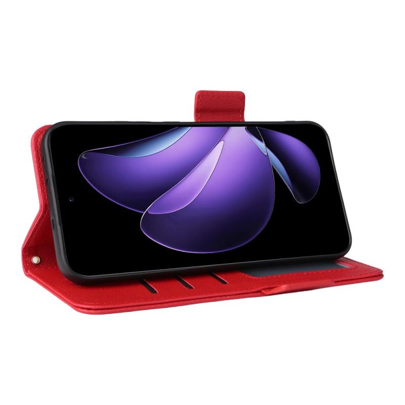 Flip Cover Til Oppo Reno 13 5g Litchi-imiteret Læderrem