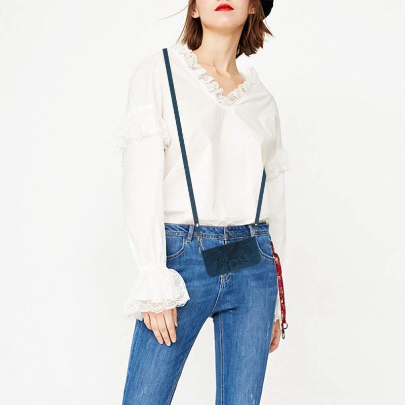 Flip Cover Til Oppo Reno 13 5g Skuldertaske Med Solsikkeprint