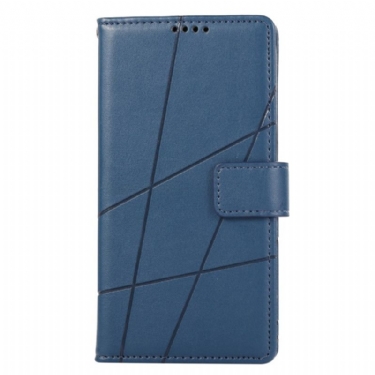 Læder Cover Oppo Reno 13 5g Telefon Etui Linjer