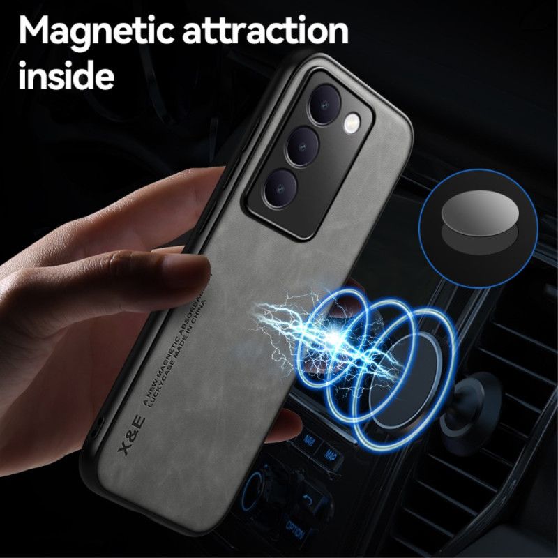 Cover Vivo V40 Se 5g Telefon Etui Lædereffekt