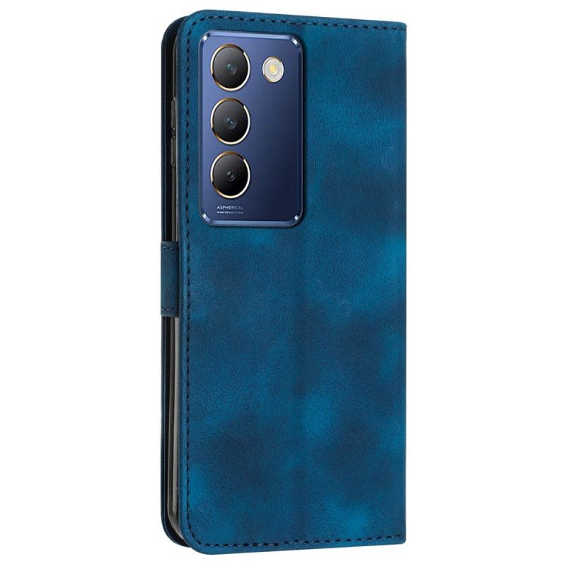 Flip Cover Til Vivo V40 Se 5g Trekantede Remmønstre