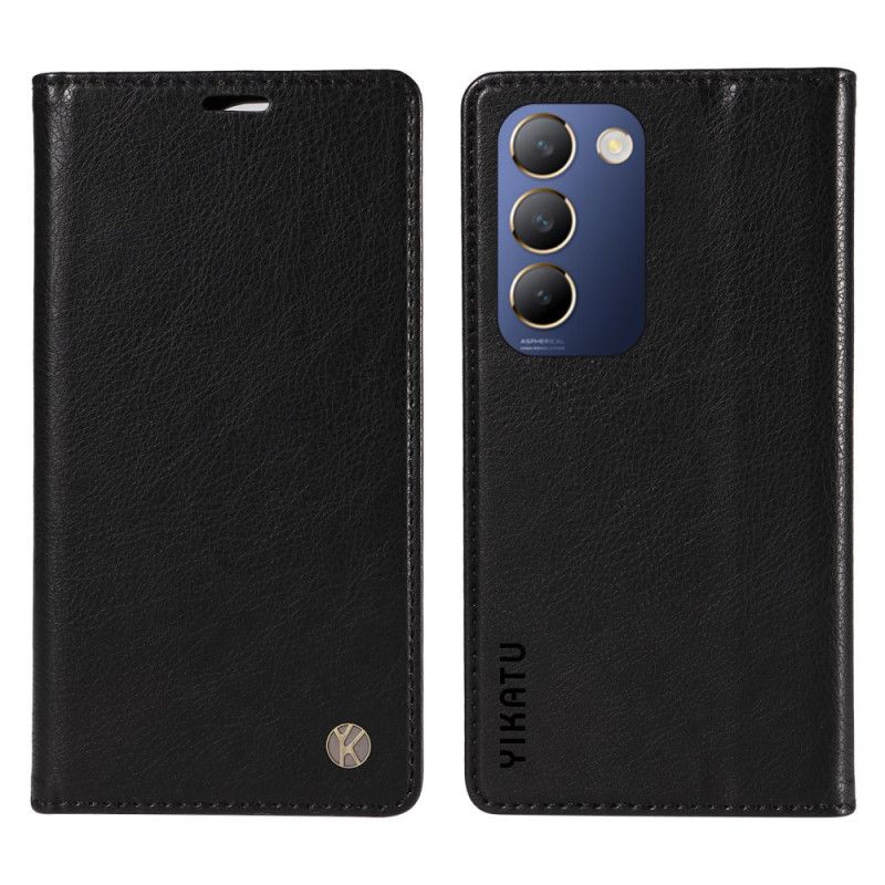 Flip Cover Til Vivo V40 Se 5g Vintage Stil Yikatu