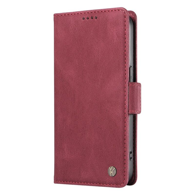 Flip Cover Til Vivo V40 Se 5g Yikatu Ruskind Effekt