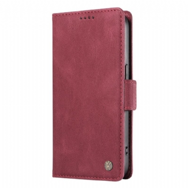 Flip Cover Til Vivo V40 Se 5g Yikatu Ruskind Effekt