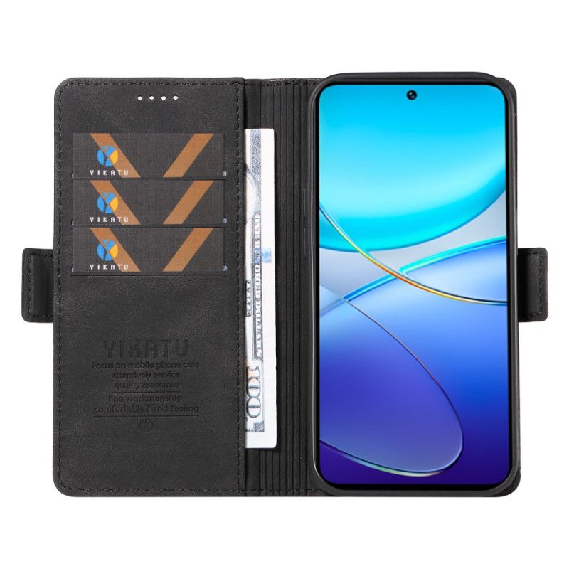 Flip Cover Til Vivo V40 Se 5g Yikatu Ruskind Effekt