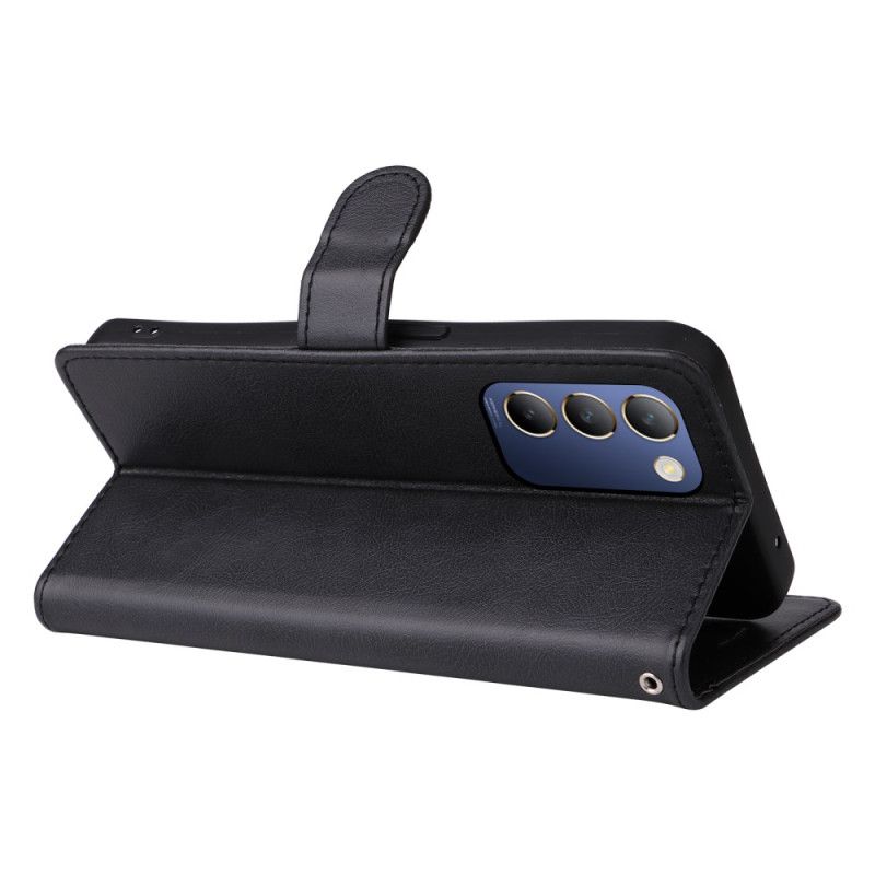 Flip Cover Vivo V40 Se 5g Almindeligt Kunstlæder