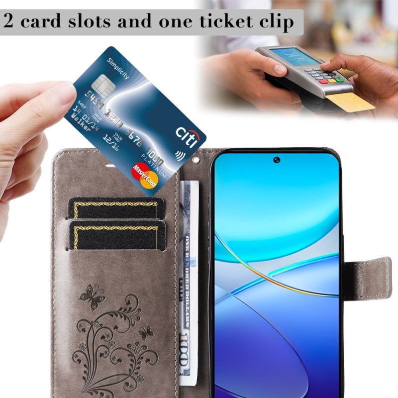 Flip Cover Vivo V40 Se 5g Kæmpesommerfugle