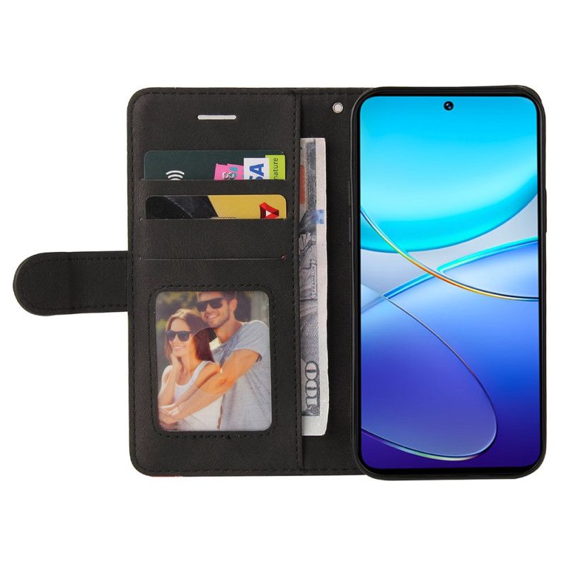 Flip Cover Vivo V40 Se 5g Tofarvet Krusning