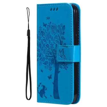 Flip Cover Vivo V40 Se 5g Træ Og Kat