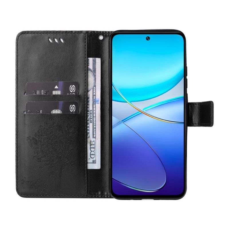 Flip Cover Vivo V40 Se 5g Træ Og Kat