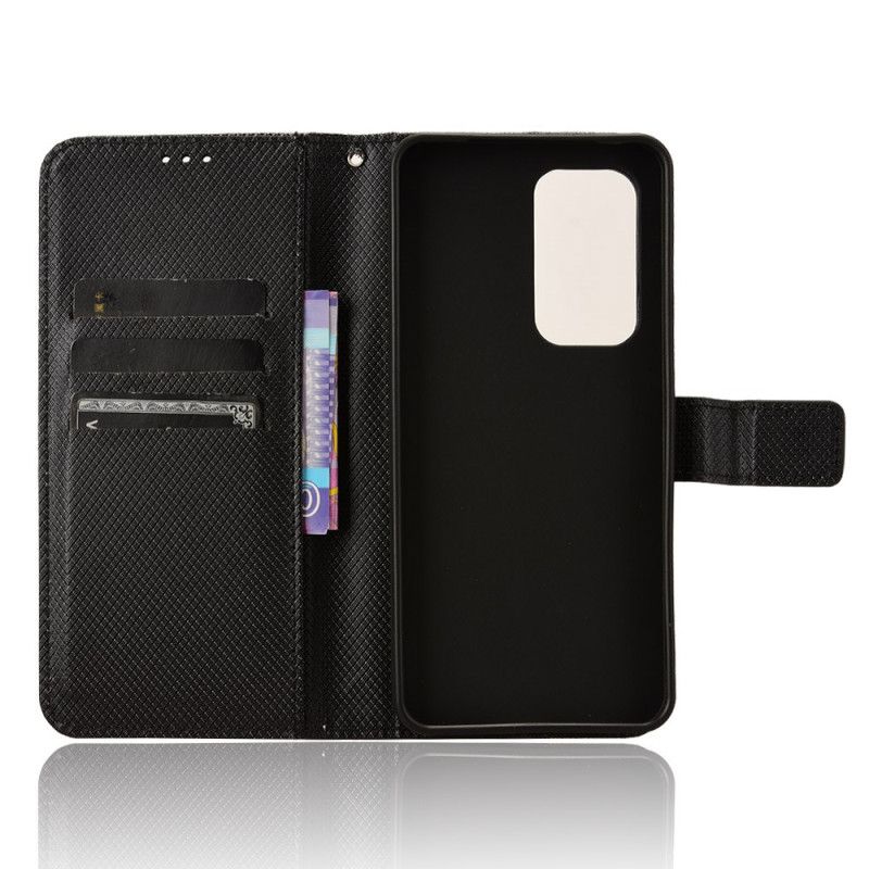 Læder Cover Vivo V40 Se 5g Telefon Etui Diamanttekstur