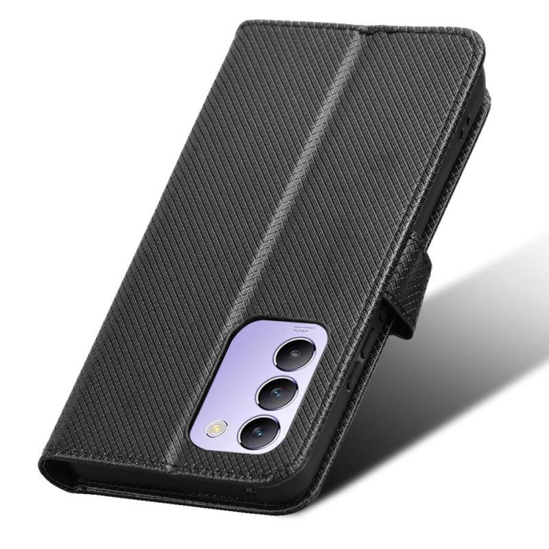 Læder Cover Vivo V40 Se 5g Telefon Etui Diamanttekstur