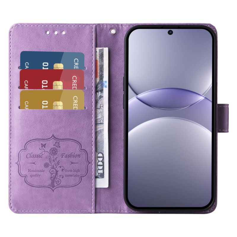 Flip Cover Huawei Nova 13 Blomstermønster