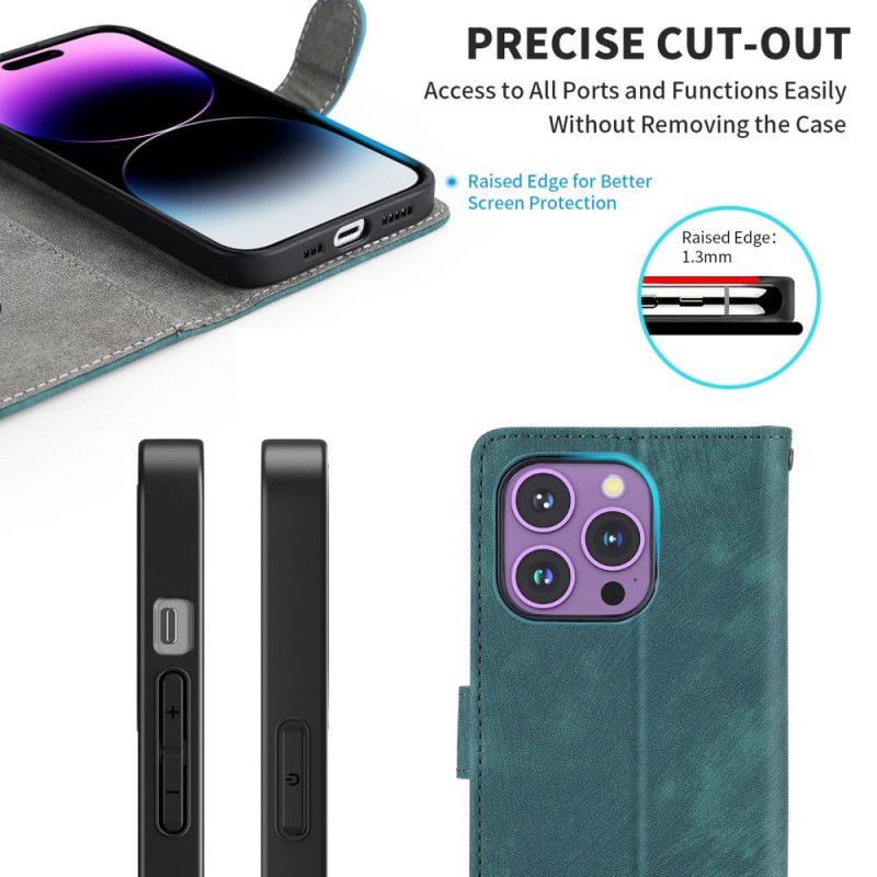 Flip Cover Huawei Nova 13 Rfid-pung Med Ruskindseffekt