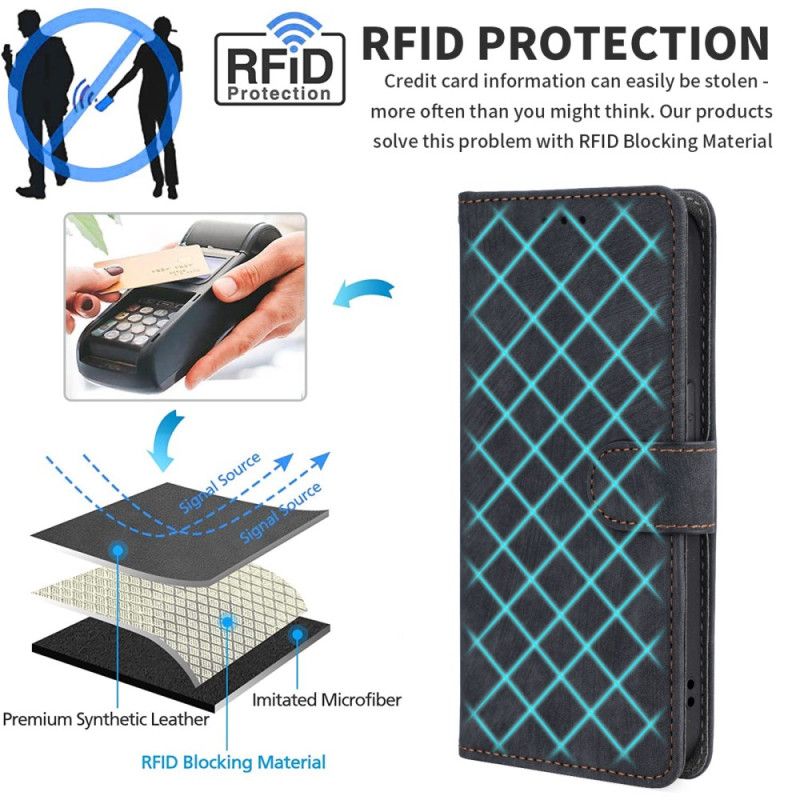 Flip Cover Huawei Nova 13 Rfid-pung Med Ruskindseffekt