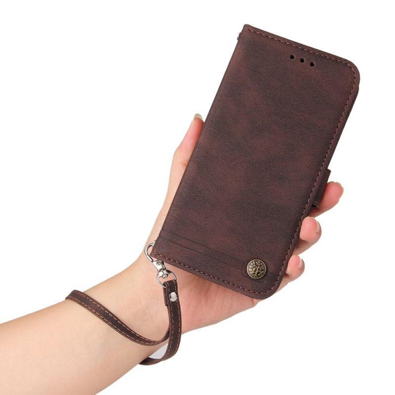 Læder Cover Huawei Nova 13 Vintage Nitte Og Rem