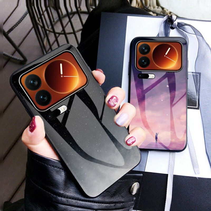 Cover Til Xiaomi 17 Pro Max Himmelblå Hærdet Glas