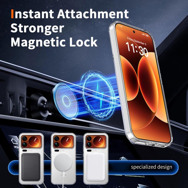 Cover Til Xiaomi 17 Pro Max Hybrid Transparent Magnetisk