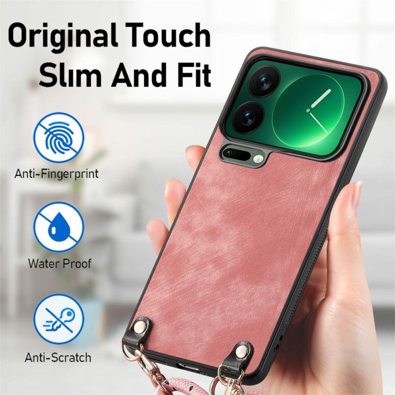 Cover Til Xiaomi 17 Pro Max Lædereffekt