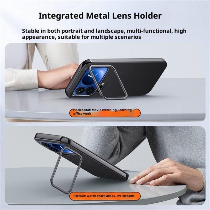 Cover Til Xiaomi 17 Pro Max Metalramme Og Integreret Stativ