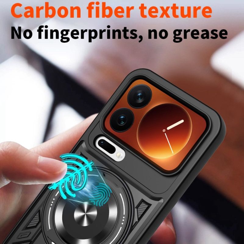 Cover Xiaomi 17 Pro Max Magnetisk Med Roterende Stativ