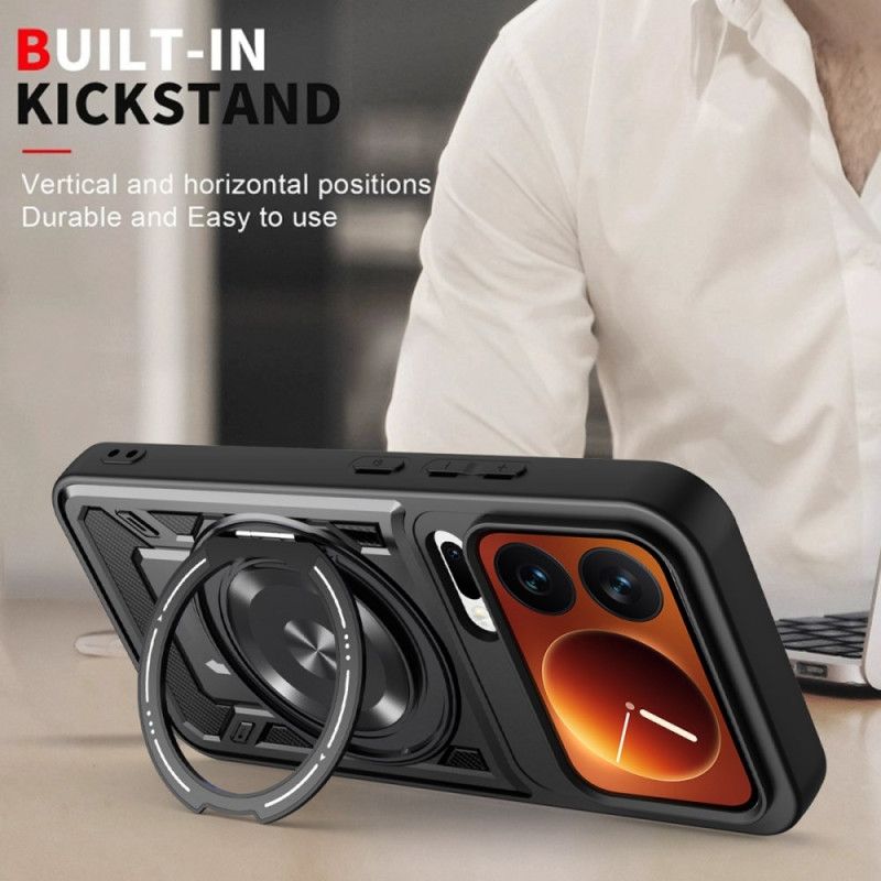 Cover Xiaomi 17 Pro Max Magnetisk Med Roterende Stativ