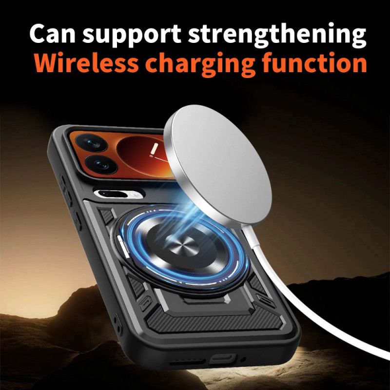 Cover Xiaomi 17 Pro Max Magnetisk Med Roterende Stativ
