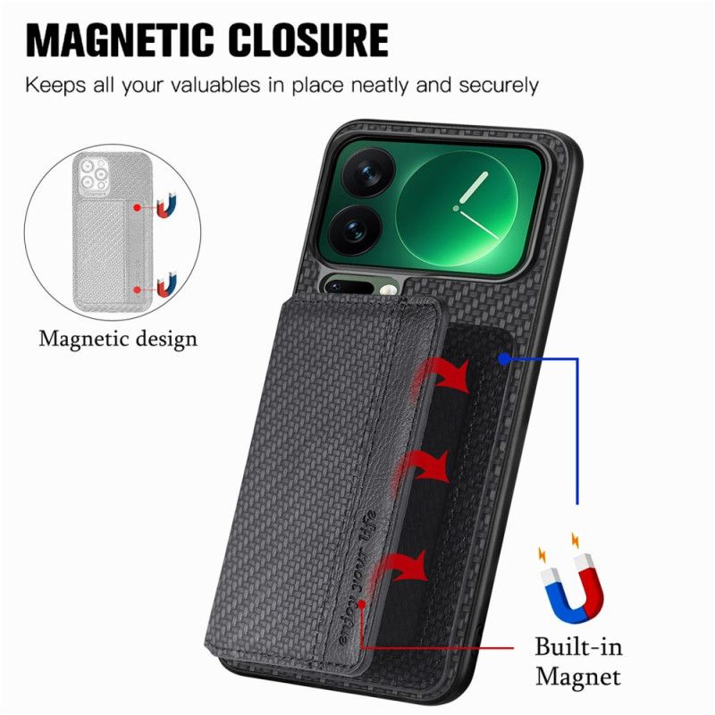 Cover Xiaomi 17 Pro Max Rfid-blokerende Og Magnetisk Kortholder