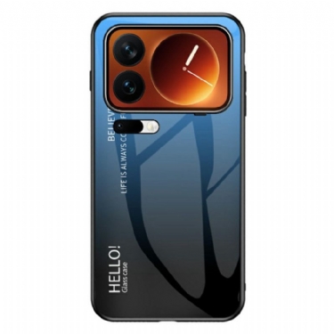 Cover Xiaomi 17 Pro Max Telefon Etui Hello I Hærdet Glas