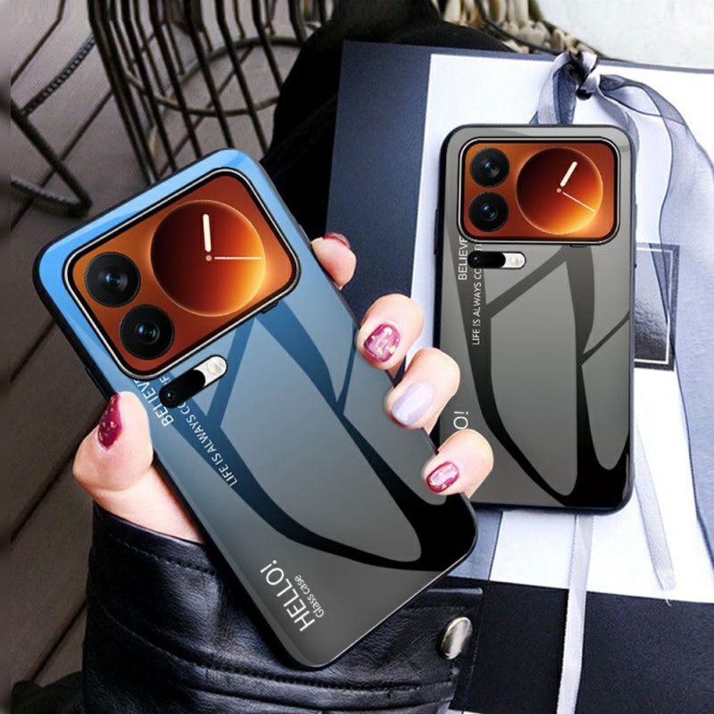 Cover Xiaomi 17 Pro Max Telefon Etui Hello I Hærdet Glas