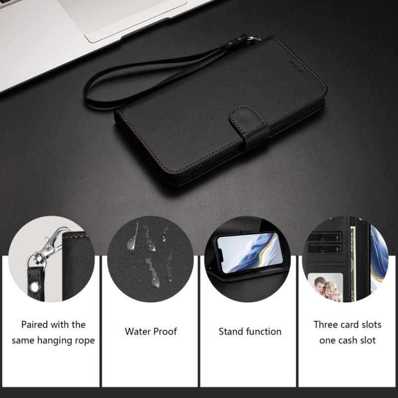 Flip Cover Til Xiaomi 17 Pro Max Almindelig Lædereffekt