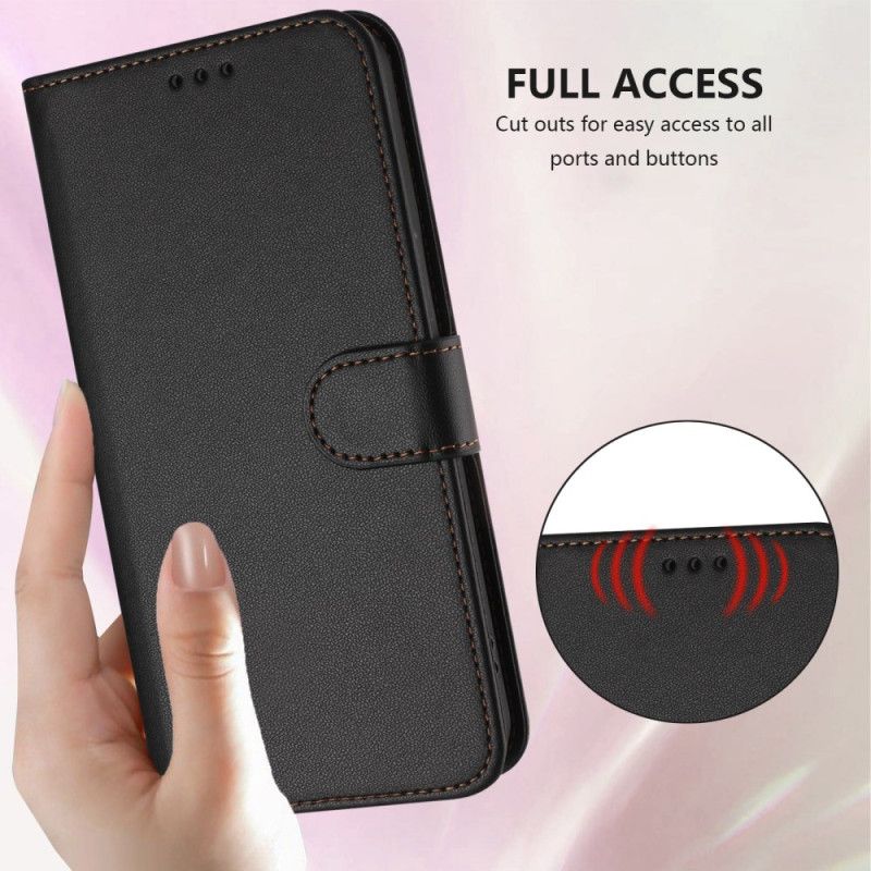 Flip Cover Til Xiaomi 17 Pro Max Almindelig Lædereffekt