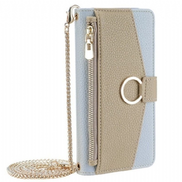 Flip Cover Til Xiaomi 17 Pro Max Skulderrem Med Spejl Og Kæde